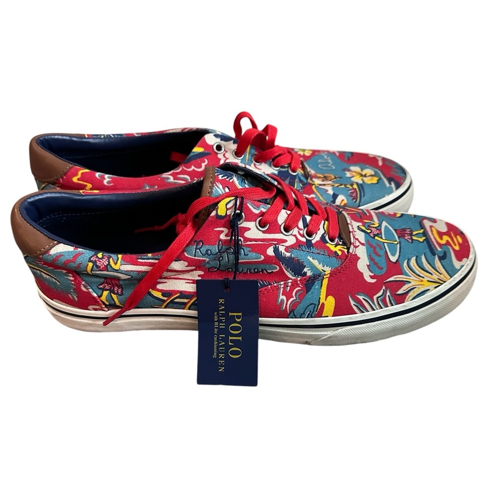 Polo Ralph Lauren Thorton III Hawaii Aloha Shoes Sz 11